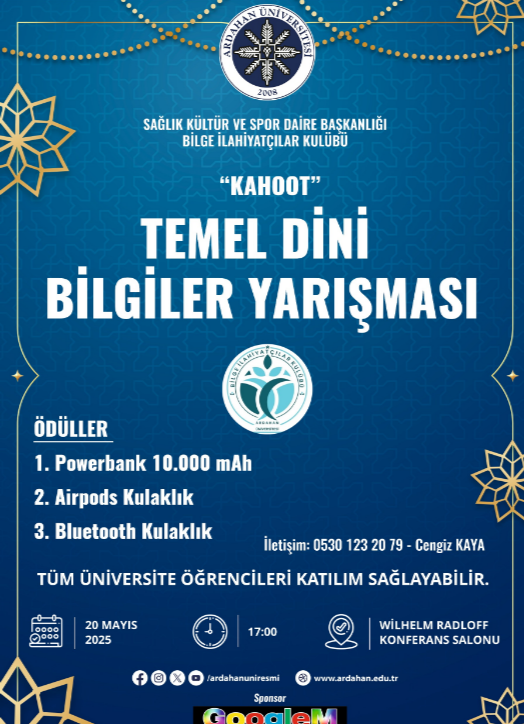 Fakültemiz Tarafından "Temel Dini Bilgiler Yarışması" Düzenlendi.